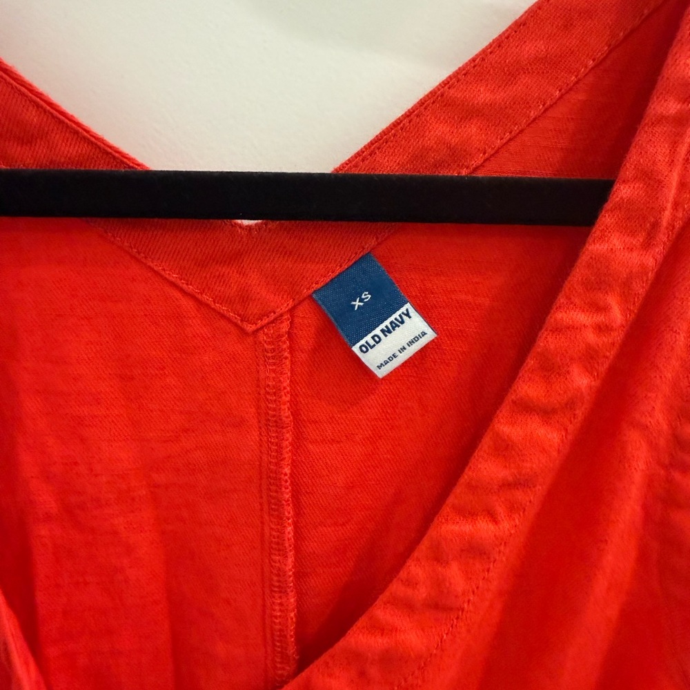 Old‎ Navy Vibrant Red V-Neck Dress - Picture 4 of 5